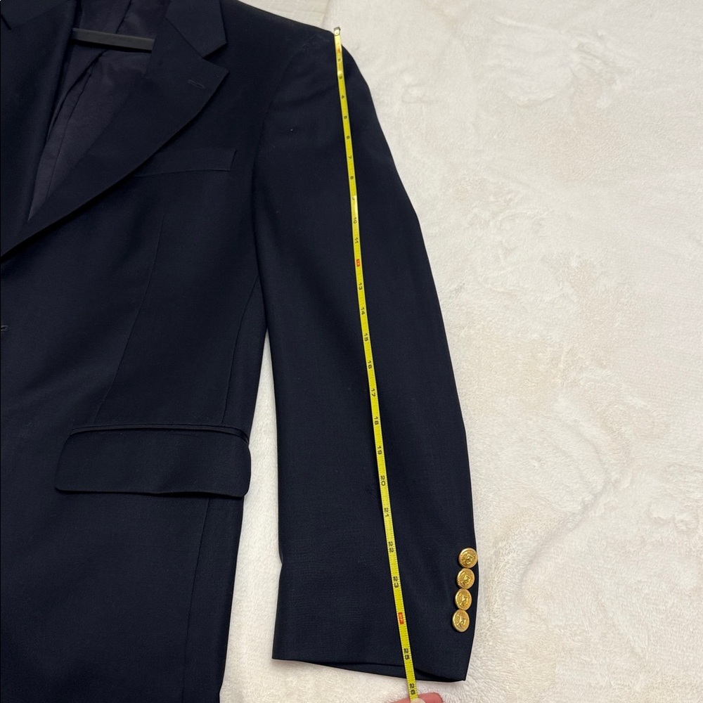 Classic Ralph Lauren Navy Blue Blazer with Gold Buttons - Picture 15 of 16